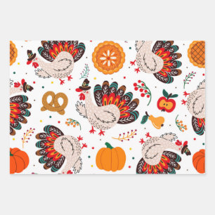 Thanksgiving Meme I Am Happy Because I Am Grateful Wrapping Paper Sheet