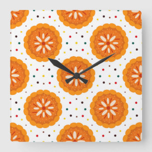 Thanksgiving Meme To Speak Gratitude Is Courteous Square Wall Clock