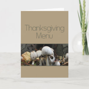 Thanksgiving Menu Card