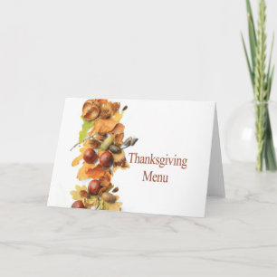 Thanksgiving Menu Card