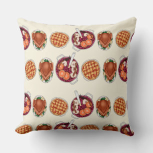 Thanksgiving Menu Cushion