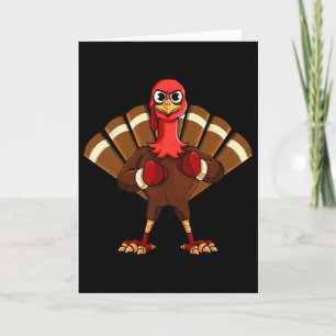 Thanksgiving Mma Kickboxing Judo Karate Gobble Pla Card
