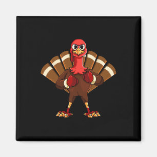 Thanksgiving Mma Kickboxing Judo Karate Gobble Pla Magnet