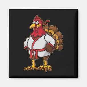 Thanksgiving Mma Kickboxing Judo Karate Gobble Pla Magnet
