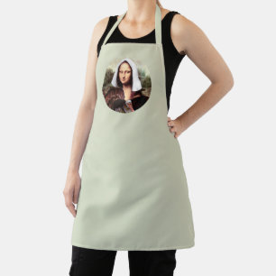 Thanksgiving Mona Lisa Pilgrim with Turkey Apron