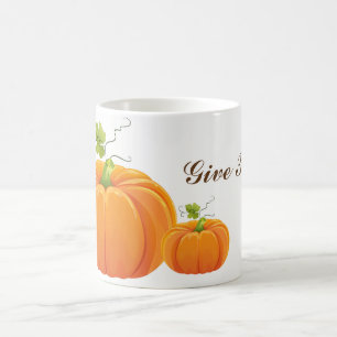 Thanksgiving Mug-Give Thanks Coffee Mug