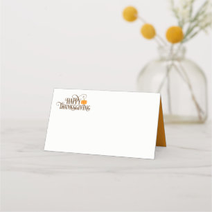 Thanksgiving Name Place Card