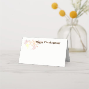 Thanksgiving Name Place Card