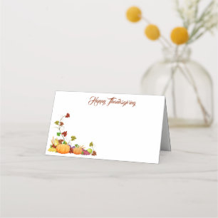 Thanksgiving Name Place Card