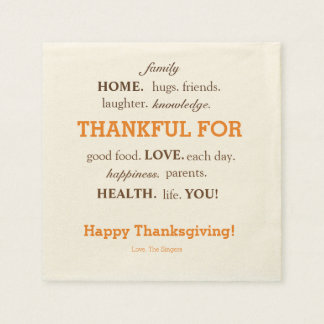 Thanksgiving napkins