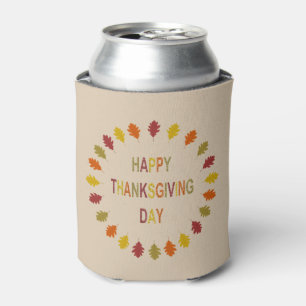 Thanksgiving Oak Leaves Can Cooler