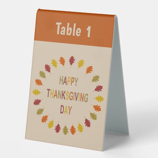 Thanksgiving Oak Leaves Custom (Front)