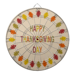 Thanksgiving Oak Leaves Dartboard