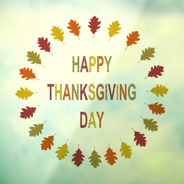 Thanksgiving Oak Leaves Shaped (Sheet 3)