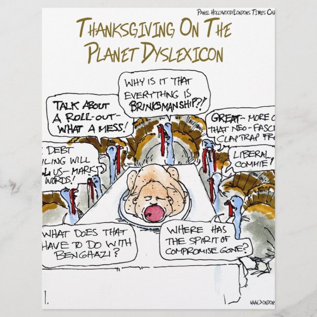 Thanksgiving On Dyslexicon Funny (Front)