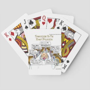 Thanksgiving On Dyslexicon Funny Playing Cards