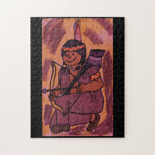 THANKSGIVING ONE LITTLE INDIAN JIGSAW PUZZLE