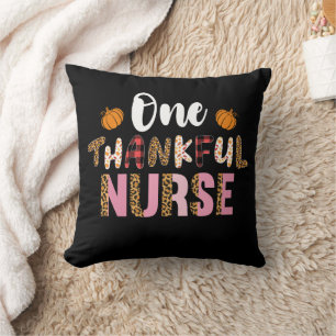 Thanksgiving One Thankful Nurse Leopard Fall Groov Cushion