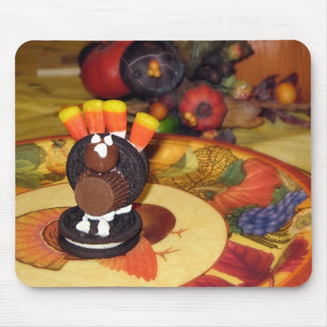 Thanksgiving Oreo Turkey Mousepad (Front)