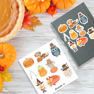 Thanksgiving pack 2 with 9 designs- stickers