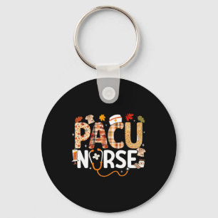 Thanksgiving Pacu Nurse Fall Autumn Leaves Stethos Key Ring