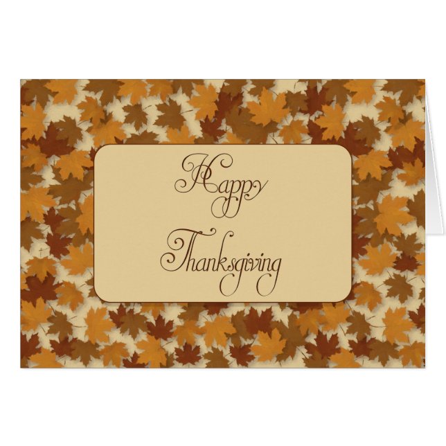 Thanksgiving Painted Leaves (Front Horizontal)