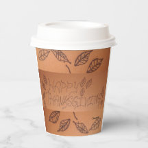 Thanksgiving Paper Cup