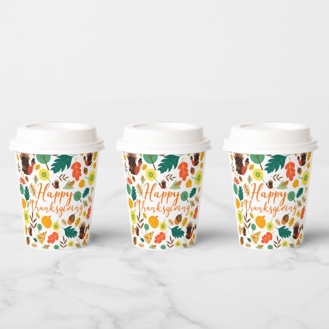 Thanksgiving Paper Cups (Multi)