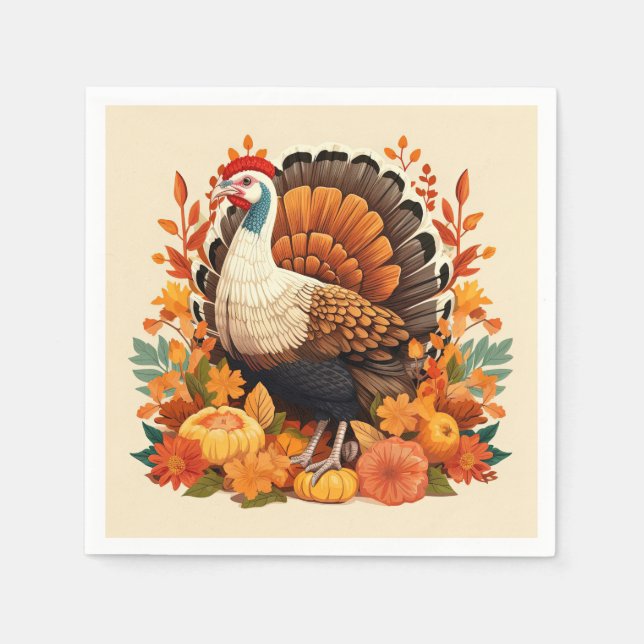 Thanksgiving Paper Napkins  (Front)