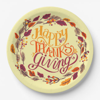 Thanksgiving Paper Party Plates