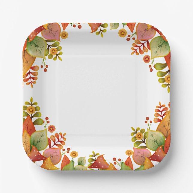Thanksgiving  paper plate (Front)