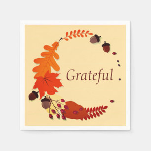 Thanksgiving paper plates napkin