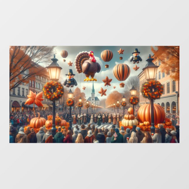 Thanksgiving Parade Window Cling (Sheet)