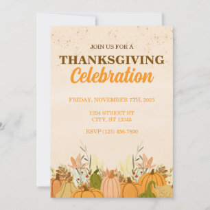 THANKSGIVING PARTY  INVITATION