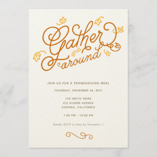 Thanksgiving Party Invitation