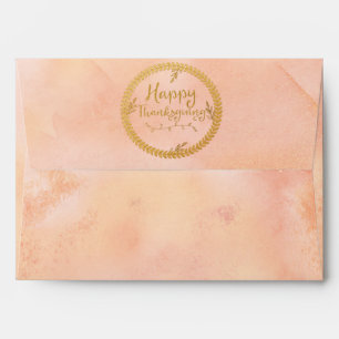 Thanksgiving Party Invitation Watercolor Envelope