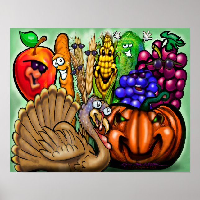 Thanksgiving Party Poster (Front)
