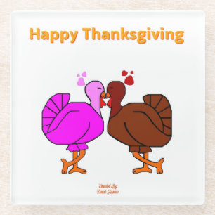 Thanksgiving Passion Glass Coaster