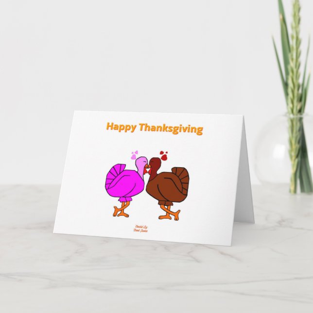 Thanksgiving Passion Horizontal Greeting Card (Front)