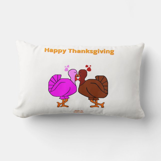 Thanksgiving Passion Lumbar Pillow (Front)