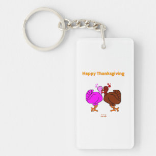 Thanksgiving Passion Rectangle Acrylic Key Chain