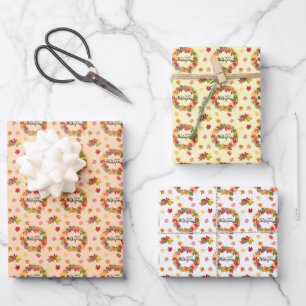 Thanksgiving Pattern Wrapping Paper Sheet