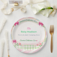 Thanksgiving Patterned Square Paper Plates Set