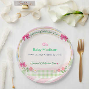 Thanksgiving Patterned Square Paper Plates Set
