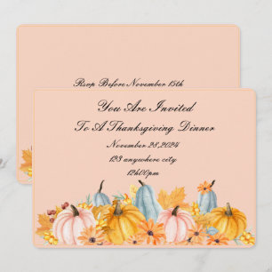 THANKSGIVING PERFECT FALL INVITATION