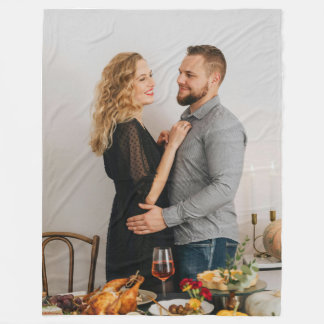 Thanksgiving photo  fleece blanket