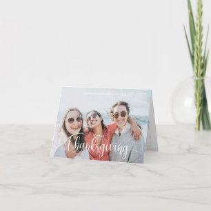 Thanksgiving Photo Minimalist  Card