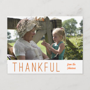 Thanksgiving Photocard Upload Your Own Photo Postcard