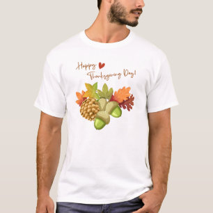 Thanksgiving Pie Pumpkin Turkey T-Shirt