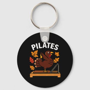 Thanksgiving Pilates Turkey For Yoga And Fitness L Key Ring